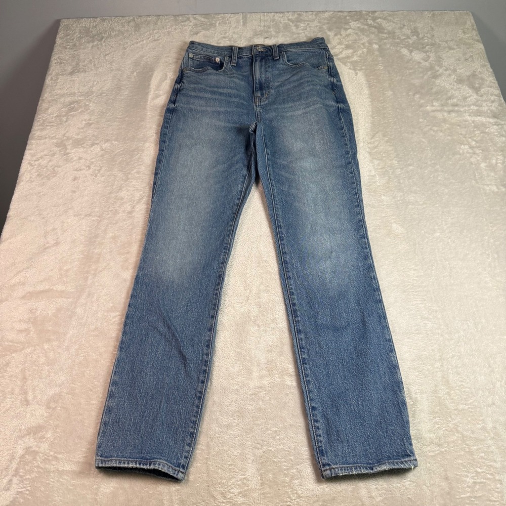 Madewell Womens The High-Rise Slim Boyjean Denim Jeans Medium Wash Blue Size 26